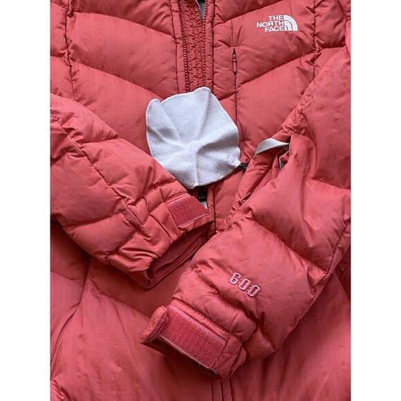 THE NORTH FACE COAT AMORE GOOSE DOWN 600 JACKET Women’s Small S/P (Red Orange) - Picture 5 of 12